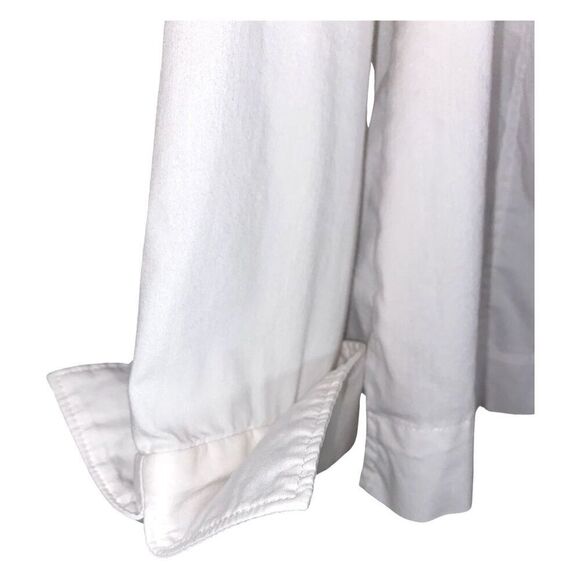 Jones Wear White Button Down Blouse Cotton Blend Stretch Size 10 - Picture 3 of 6